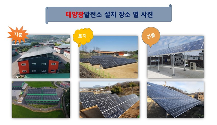 1.24년도 태양광건설용 공장지붕 임대수익 및 발전사업, 보조사업 안내